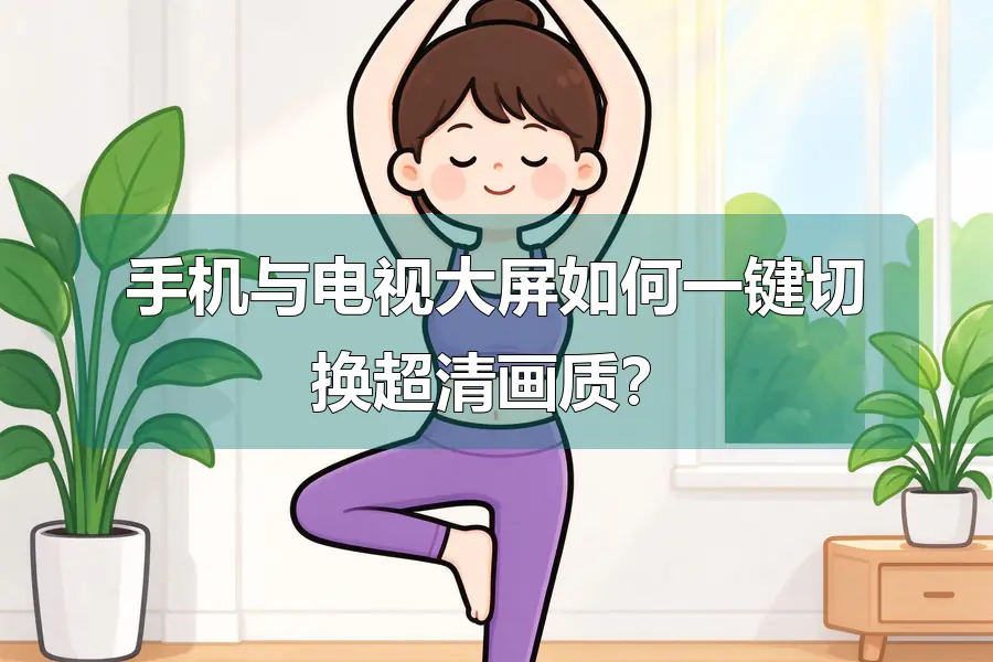 手机与电视大屏如何一键切换超清画质？